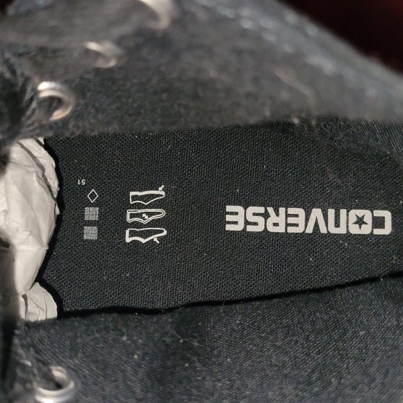 Blk UNion Jack Converse High Tops - Picture 8 of 8